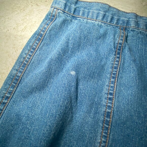 Metrostyle Womens Sz 20 Denim Midi Maxi Skirt Flared Hem Y2K Modest Cottagecore - Picture 8 of 8